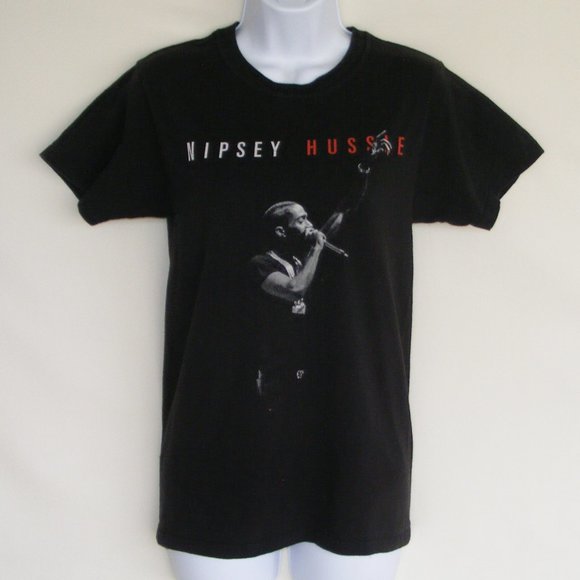 NIPSEY HUSSLE Tshirt, XS, Black, On Stage, Performing, Short sleeves - Picture 1 of 10